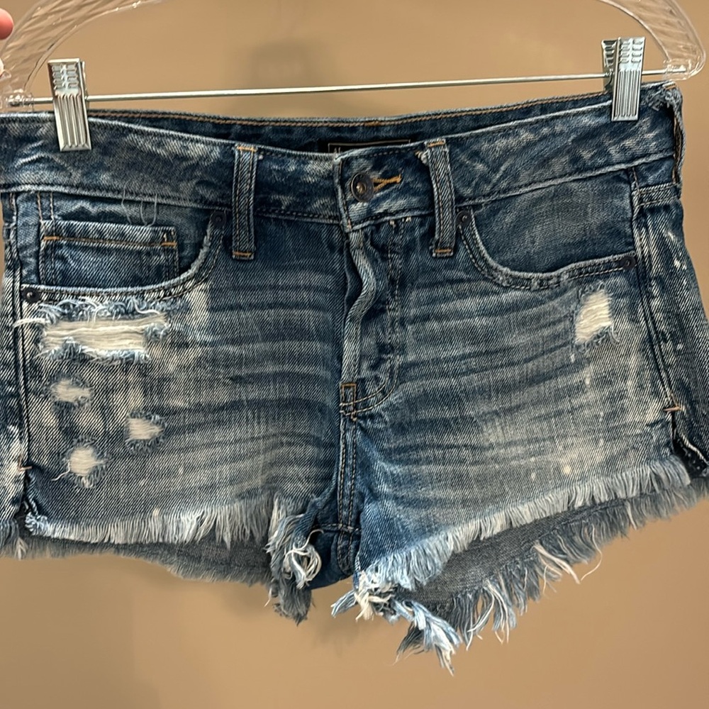 Abercrombie and Fitch Jean shorts distressed